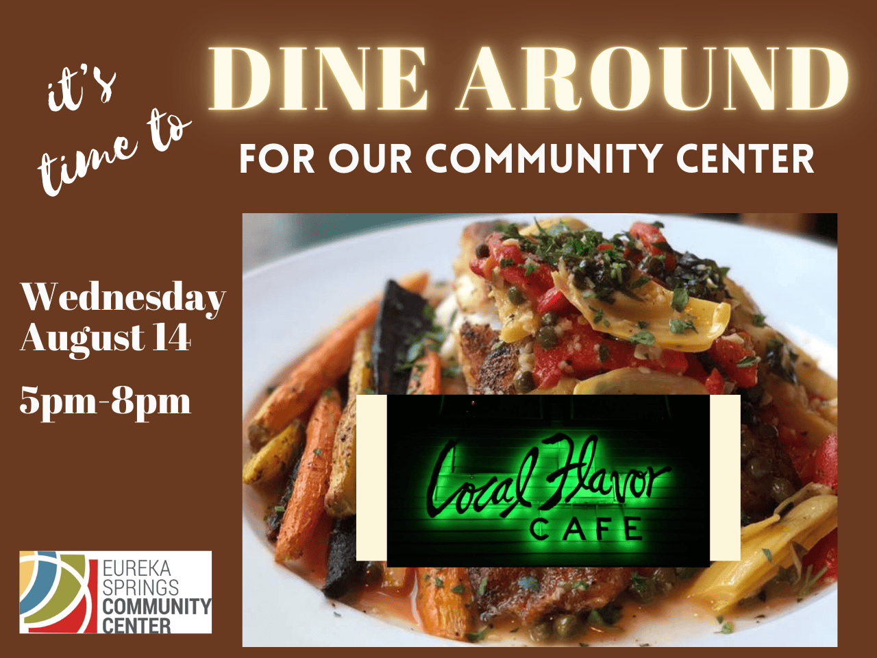 poster of dine around at Local Flavor